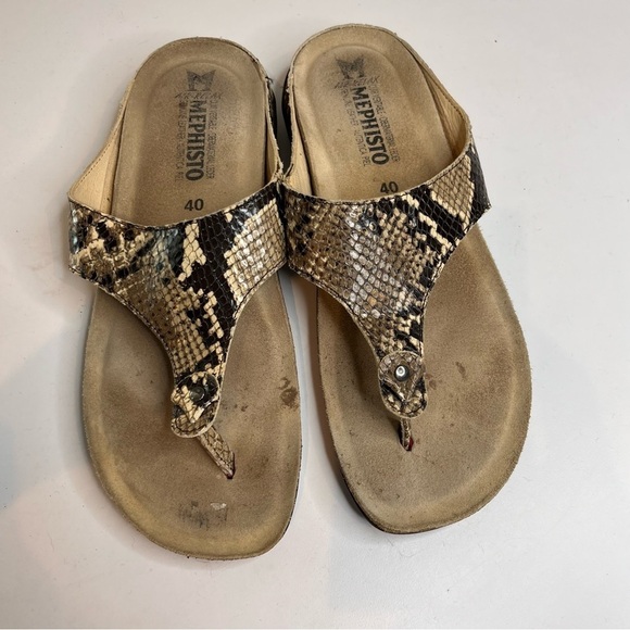 Mephisto | Snakeskin Sandals - Picture 1 of 5
